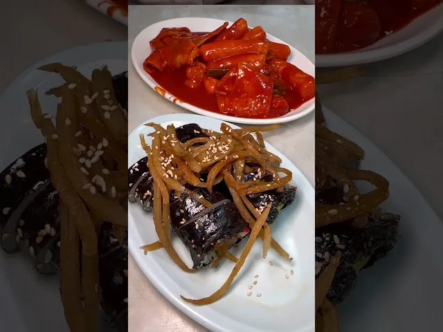 경주 성동시장 성동시장 김밥집(40년) 방문 영상