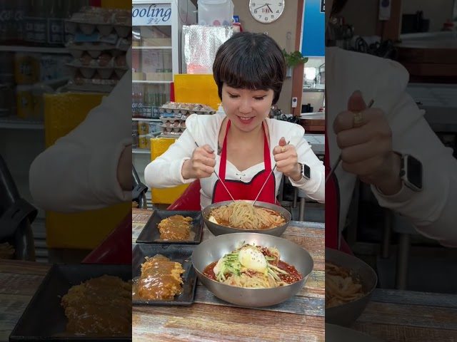 부산 동래 오미자밀면 방문 영상